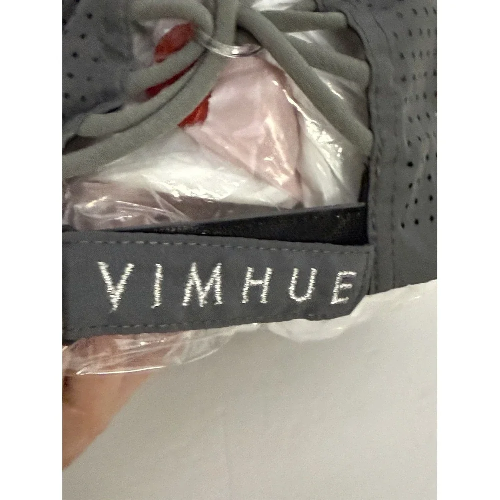 VIMHUE Hat Cap Strap Back Women's sz 57 Gray Mesh Ponytail adjustable Indiana